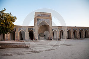 Minaret Kalon and Madrassah Miri Arab. Ensemble Poyi-Kalon. Bukhara. Uzbekistan