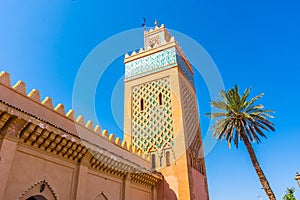 Minaret of the Kasbah Mosque, Marrakech, Morocco