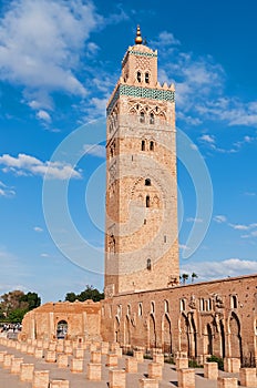 Minaret of the Koutoubia Mosque - Marrakech, Morocco