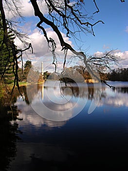 Minaret with the lake