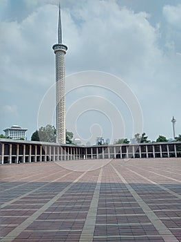 Minaret of Masjid Istiqlal, Jakarta, Indonesia photo