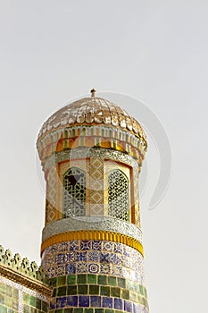 Minaret of Mausoleum of Apak Khoja, Kashgar, China photo