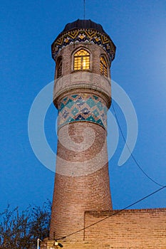 Minaret of Mirza Ali Akbar Mosque in Ardabil, Ir