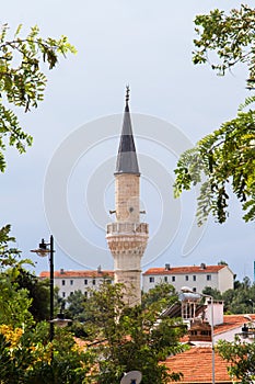 Minaret of Mosque in Bozcaada