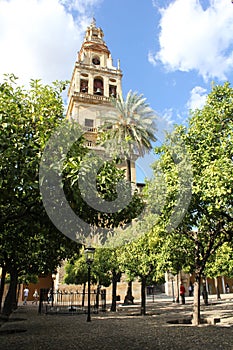 Minaret of the Mosque in Cordoba photo