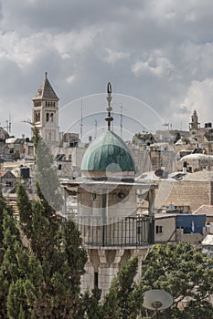 Minaret, Muslim Prayer Tower, East Jerusalem