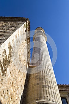 Minaret near the building