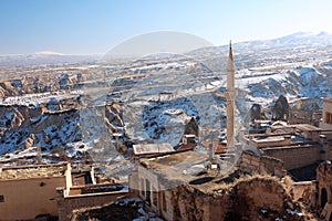 Minaret of the old town in the Middle East