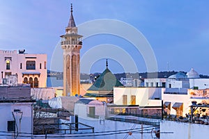 Minaret of the Sidi Youssef Mosque in the Medina of Tunis