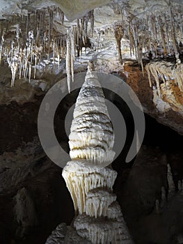 Minaret stalagmite in Jenolan Caves