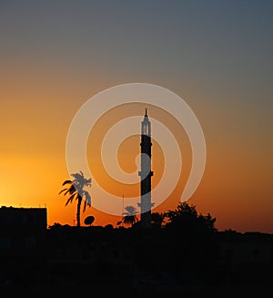 Minaret at Sunset