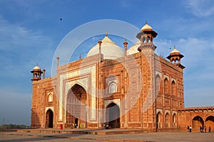 Minaret in Taj mahal