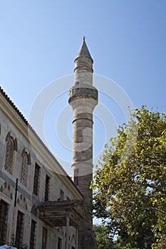 Minaret tower in Kos city