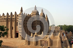 Minaret of a traditional mosk photo