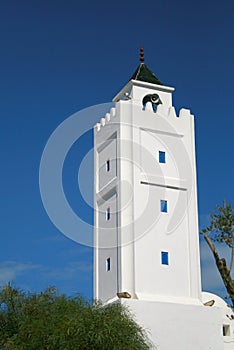 The minaret of tunisian Mosque