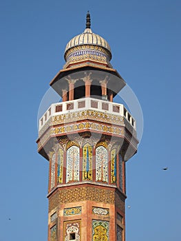 Minaret at Wazir Khan Mosque