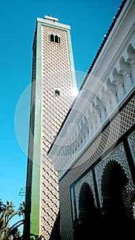 A Minareth of Mosque in Fes city, Marroco.
