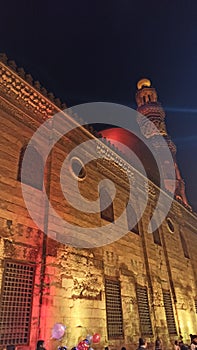 minarets and mosques old Cairo night shoot