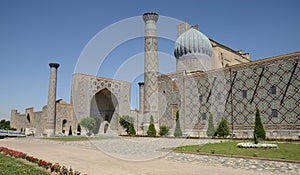 Minarets of Registan, Samarkand photo