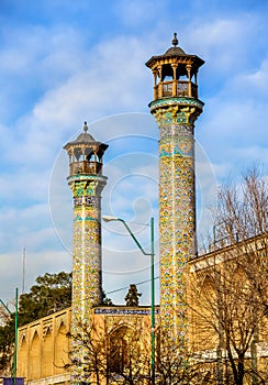 Minarets of Shahid Motahari mosque in Tehran photo