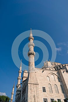 Minarets of Sultanahmed or Blue Mosque in Istanbul photo