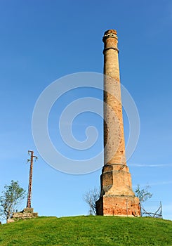 Chimenea de las Minas de carbÃÂ³n de Villanueva del RÃÂ­o y Minas, provincia de Sevilla , EspaÃÂ±a photo