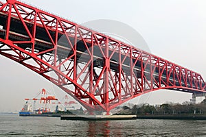 Minato bridge in Osaka