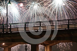 Minato Mirai of fireworks