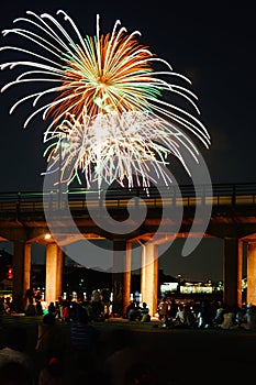 Minato Mirai of fireworks