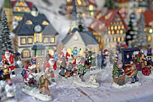 Minature X-mas scene