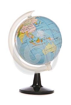 Minature world globe