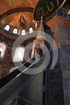 The minbar of Hagia Sophia photo
