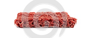 Mince Meat, Ground Beef, Uncooked Mincemeat Isolated
