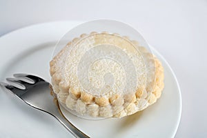 Mince pie with fork
