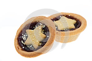 Mince pies with stars