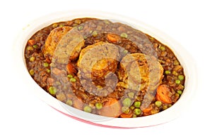 Minced Beef Casserole With Dumplings