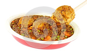 Minced Beef Casserole With Dumplings