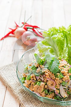 Minced Catfish Spicy Salad