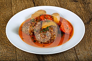 Minced meat balls with potato