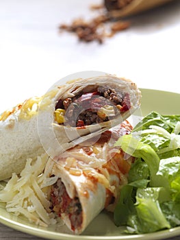 minced meat burritos