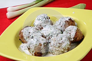 Minced meat fried balls