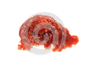 minced meat isolated on white background