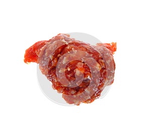 minced meat isolated on white background