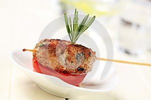 Minced meat kebab
