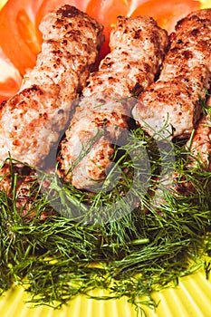 Minced meat kebab