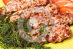 Minced meat kebab