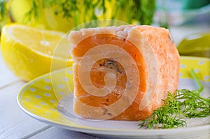 Minced meat from red fish