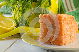 Minced meat from red fish