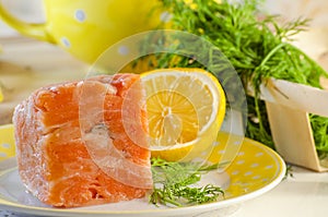 Minced meat from red fish