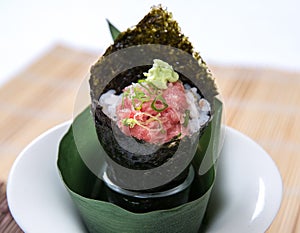 Minced Tuna Hand Roll Temaki